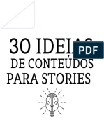 Ideias para Stories