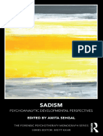 (Forensic Psychotheraphy Monographic Series.) Sehgal, Amita - Sadism - Psychoanalytic Developmental Perspectives-Routledge (2018)
