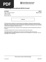 Cambridge International AS & A Level: Business 9609/11