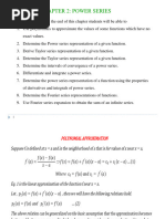 Applied Maths II Chapter 2-Power Series