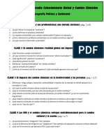 Guía de Estudio Calentamiento Global y Cambio Climático 5to