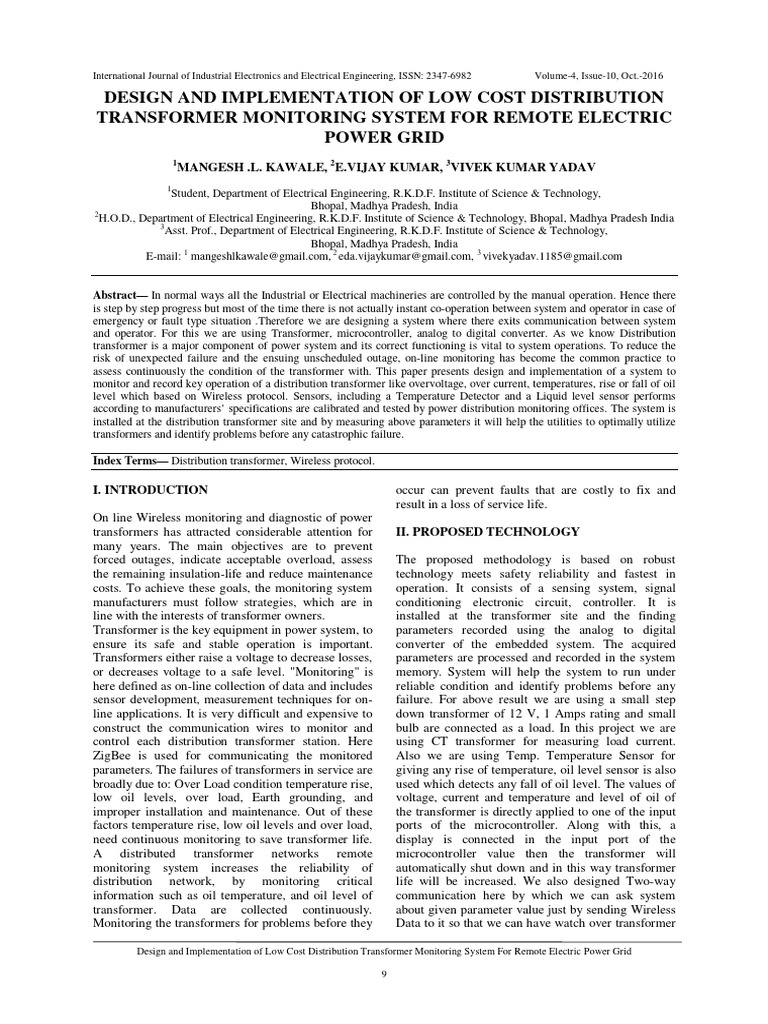 Design and Implementation of Low Cost | PDF | Rectifier | Power Supply