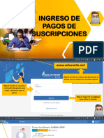 Ingreso de Pagos de Suscripciones