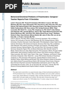 nihms916391_ Behavioral-Emotional Problems of Preschoolers_ Caregiver-teacher reports fropm 15 societies 