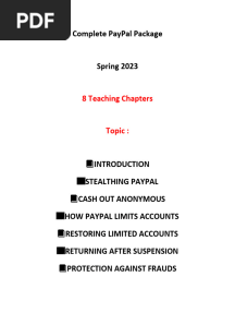 Full Pacakge PayPal Method