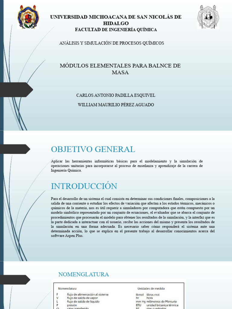 Simulación de Procesos Químicos en Aspen Plus | PDF | Reactor Quimico ...