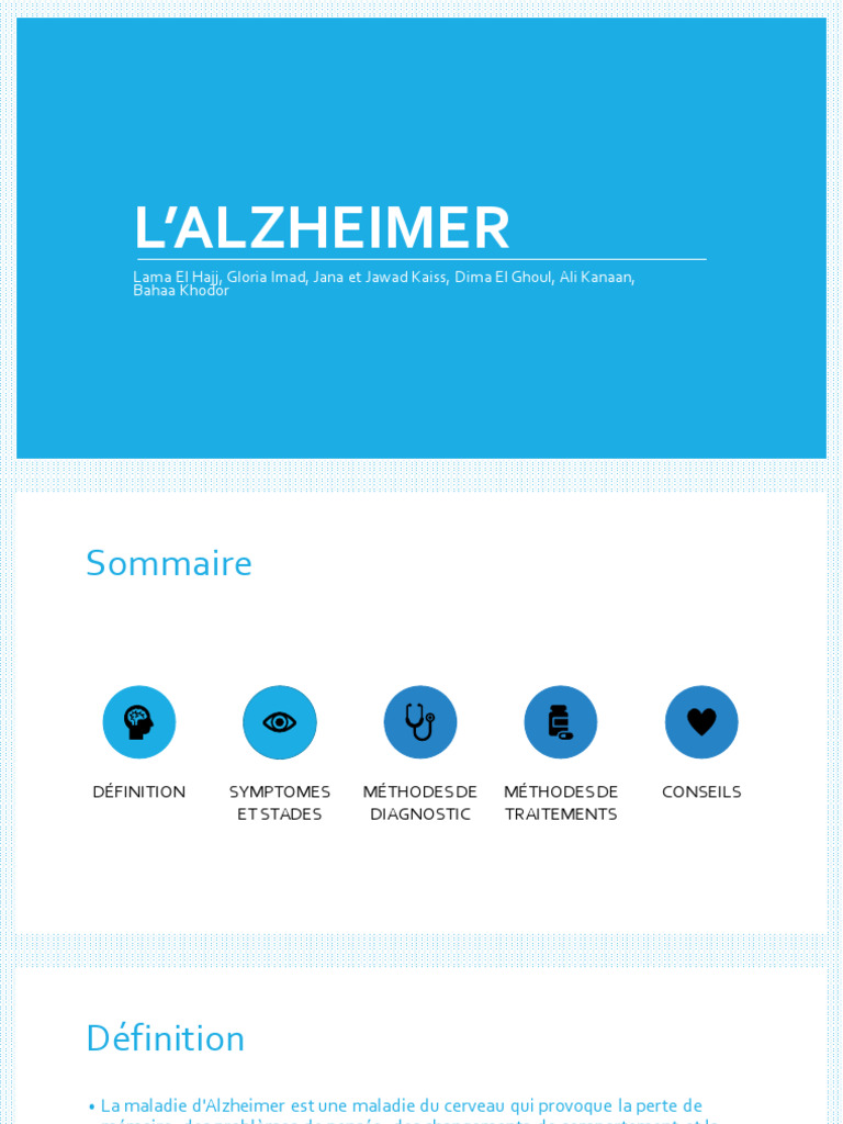 Comprendre la maladie d'Alzheimer | PDF | Maladie d'Alzheimer ...