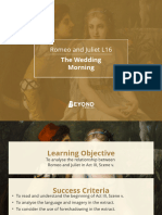 Romeo and Juliet L16 - The Wedding Morning PowerPoint