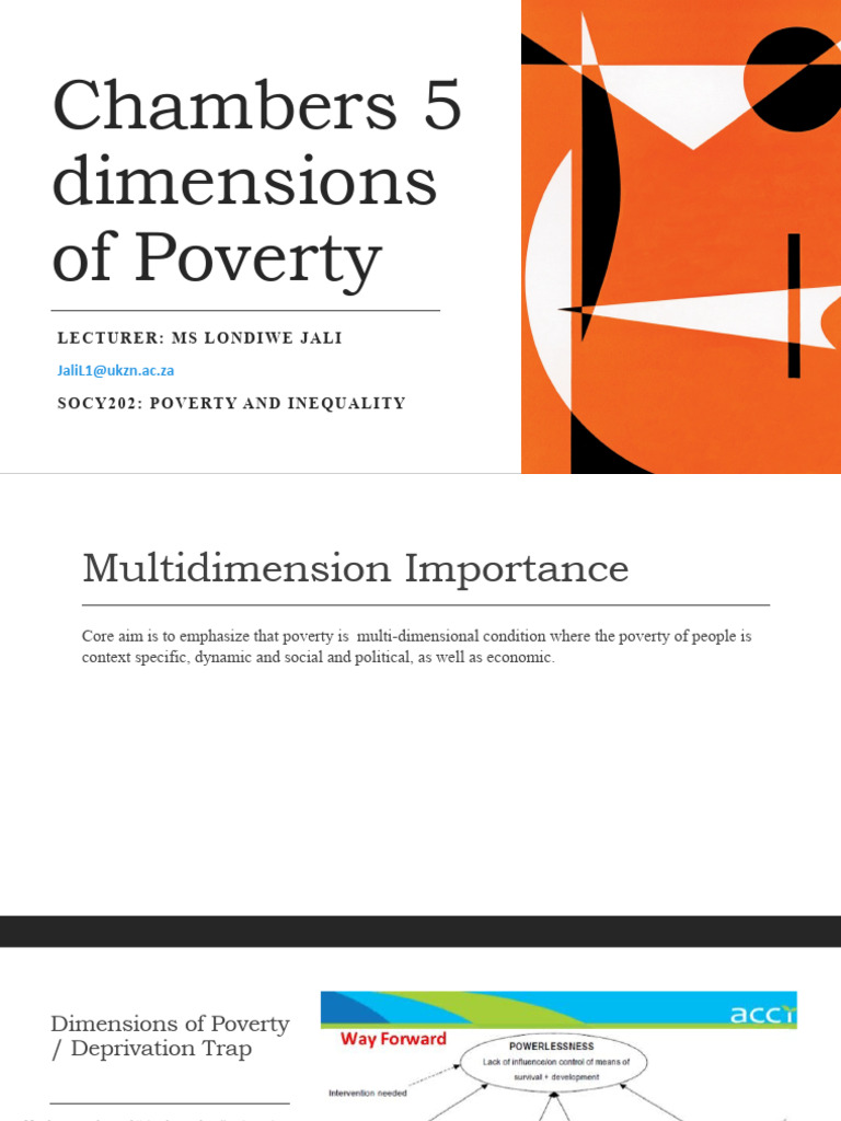 The 5 Dimensions of Poverty PDF Poverty Poverty & Homelessness