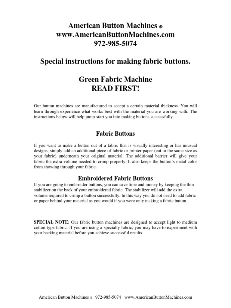 Green Machine READ FIRST PDF