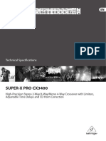 Super-X Pro Cx3400: Technical Specifications