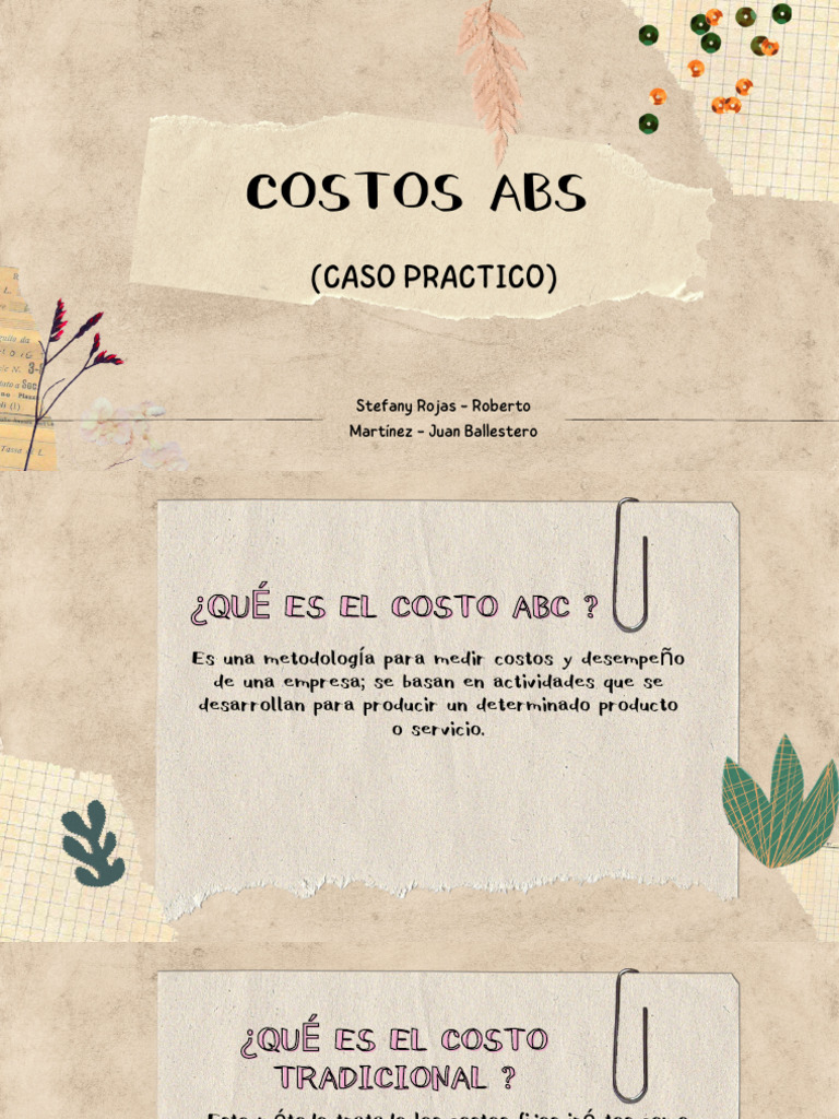 Comparativa de Costos: ABC vs Tradicional | PDF | Economias | Business