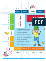 Matepoly de Adição e Subtração Jogo de Tabuleiro