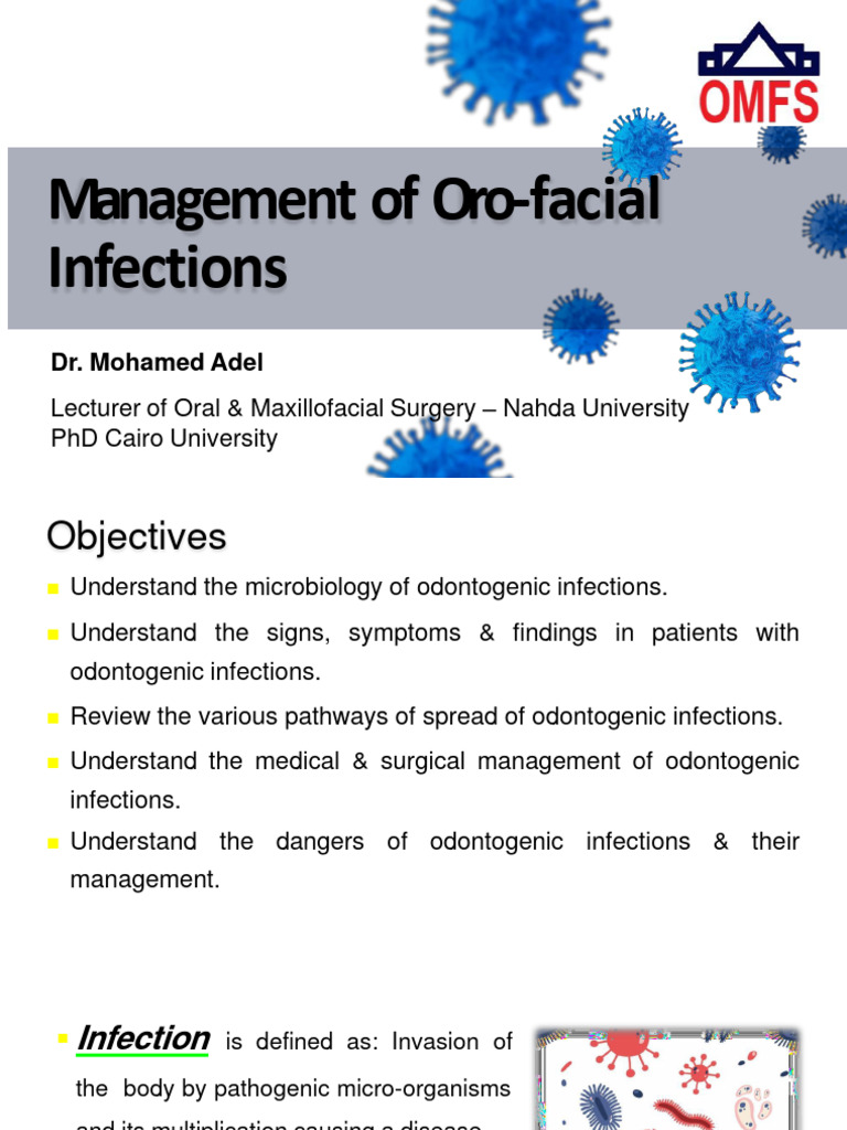 Management of Oro-facial Infections | PDF | Dental Anatomy | Inflammation