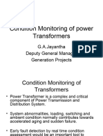 Condition Monitoring of Transformers