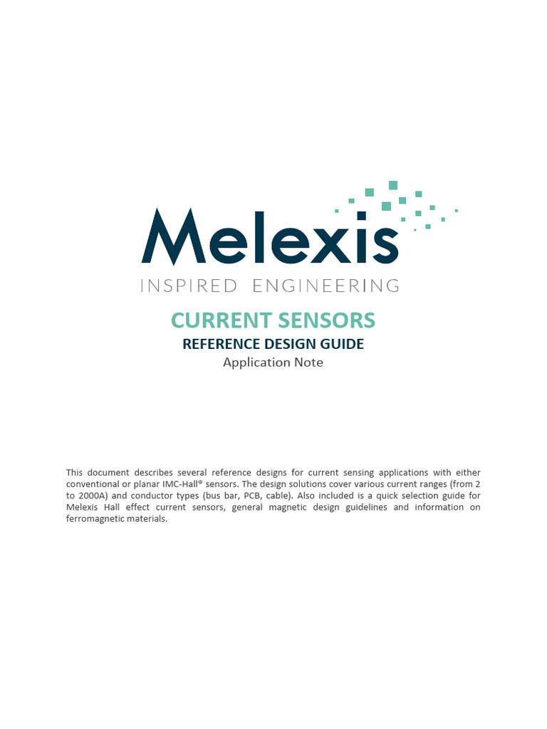 Current Sensors Design Guide Application Note Melexis | PDF | Sensor ...
