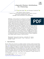 Algorithm-Agnostic Feature Attributions For Clustering