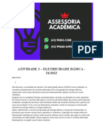 (43)99668 6495 Assessoria Atividade 3 - Eletricidade Básica - 54 2023