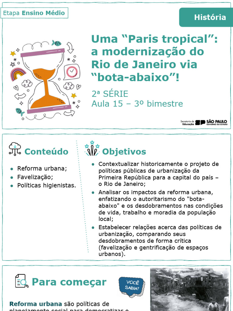 Uma "Paris Tropical": A Modernização Do Rio de Janeiro Via "Bota-Abaixo ...