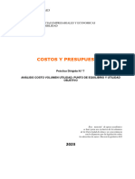 Costos Y Presupuestos: Facultad de Ciencias Empresariales Y Economicas Carrera de Contabilidad