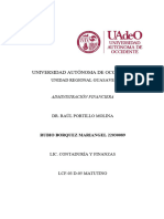 Control de Lectura - Fundamentos de La Administración Financiera