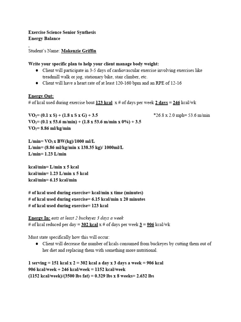 Energy Balance PDF Flexibility (Anatomy) Balance (Ability)
