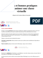 Conseils Pour Animer Une Classe Virtuelle