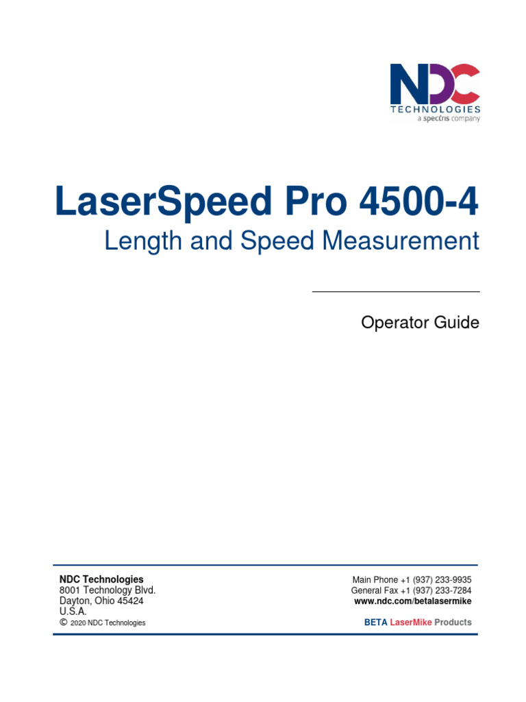 LS4500-4 English Guide RevE | PDF | Laser