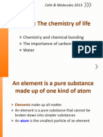 CM 2014 wk1 - 2 Chemistry of Life MOODLE