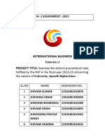 International Business Project Group No.17-1