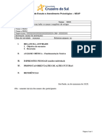 Modelo de Relatório Semanal - Estágio em Processos Grupais UNICSul