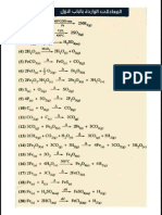كل معادلات الكمياء