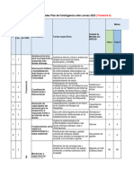 Matriz de Actividades Lluvias Intensas 2023 - II Trimestre