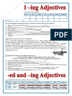 Adjectives Ed Ing