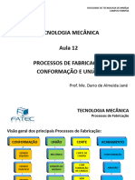 Tecnologia Mecanica Aula 12t PF Conformacao e Uniao