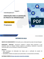 Téc Informática Manhã Projeto de Aprend Interdisciplinar Ii 28 04 2023 Orientações P1