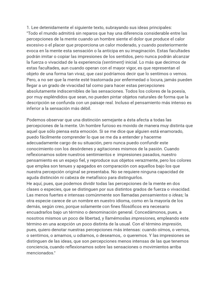 David Hume Pdf Mente David Hume