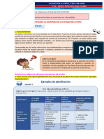 Planificamos La Escritura de Los Planes de Acción