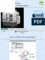 P2 - Módulo1 - TM2 - Força e Potência de Maquinagem