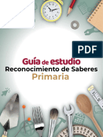 Guia de Estudio. Reconocimiento de Saberes Primaria