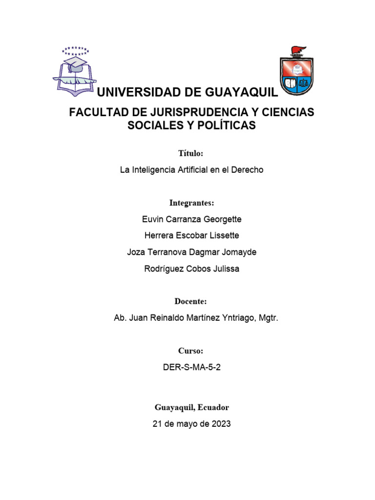 Inteligencia Artificial En El Derecho Pdf Inteligencia Artificial