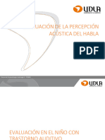 Clase N 8 - Estrategias e Instrumentos de Evaluación de La Percepción Acústica Del Habla