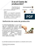 Qué Es El Costo de Producción