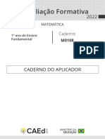 Avaliação Caed 1 Ano Matemática