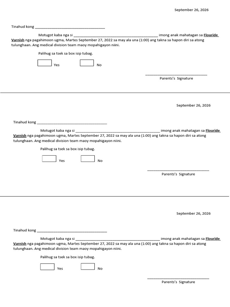 Parents Consent Flouride Varnish PDF