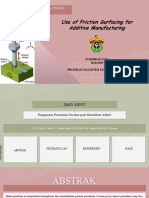 Use of Friction Surfacing For Additive Manufacturing