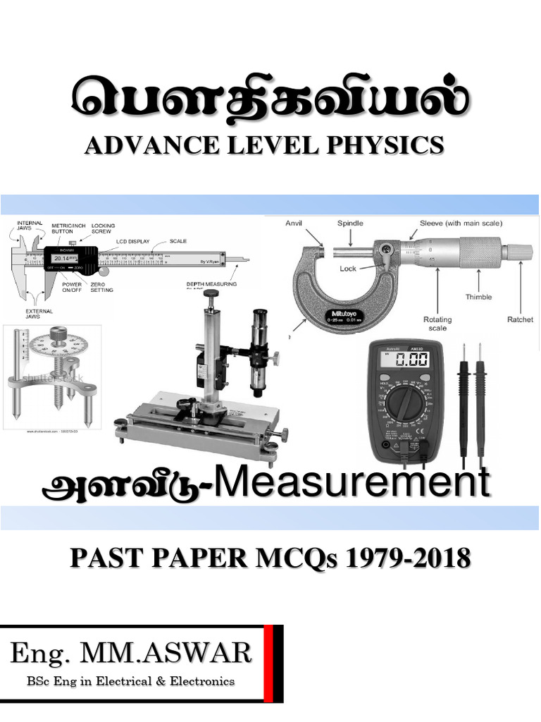 Measurements MCQ 19792018 PDF