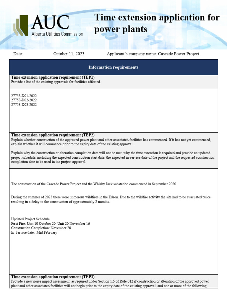 X0004 Rule007 TimeExtensionApplicationForm 000004 | PDF | Nature