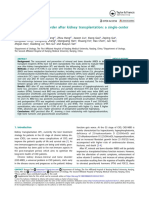 Mineral and Bone Disorder After Kidney Transplantation A Single-Center