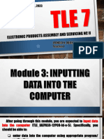 TLE 7 EPAS (Quarter0 Module3) - Inputting Data Into The Computer (Part-1)